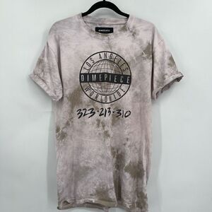 Dime Piece Multicolor Los Angeles Worldwide Logo Classic T-Shirt One Size